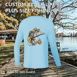 Chemise de pêche pour garçons, grande taille, sur mesure, à séchage rapide, UPF 50, respirante et anti-transpiration, vente en gros - Product Image 2