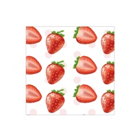 Décorations de fête d'anniversaire sur le thème des fraises modernes d'un an serviettes en papier nappes ensemble de vaisselle bannière de fruits pour bébé