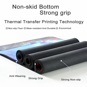<span class=keywords><strong>Tapis</strong></span> de <span class=keywords><strong>souris</strong></span> Gaming Floral, grand format, noir 900x400 p, pour clavier de bureau, noir Mat - Product Image 4