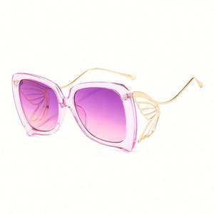 Nouveauté 2020, lunettes de soleil pour femmes, mode rétro, logo personnalisé, décoration papillon Hades, lunettes de soleil œil de chat surdimensionnées UV400 - Product Image 4