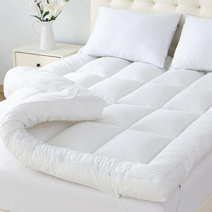 Coprimaterasso Trapuntato Protettivo <span class=keywords><strong>in</strong></span> Cotone, Topper per Materasso <span class=keywords><strong>in</strong></span> <span class=keywords><strong>Memory</strong></span> Foam Rinfrescante, Topper Personalizzato - Product Image 1