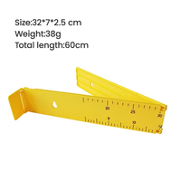 Règle de matériel de pêche étanche OEM personnalisée 24 "poisson règle pliante mesure de pêche