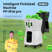 Máquina Lanzapelotas de Pickleball Inteligente PUSUN PP Mini Pro, Lanzador Automático Portátil para Entrenamiento