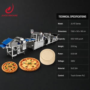 Linea di Produzione Automatica ad Alta Resa per Pressa Impasto <span class=keywords><strong>Pizza</strong></span> e Applicazione Ingredienti per Fabbriche di <span class=keywords><strong>Pizza</strong></span> Surgelata - Product Image 6