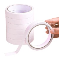 Ruban adhésif en coton double face haute viscosité de qualité ingénierie pour bureau, adhésif acrylique puissant, diamètre de noyau 3 mm, laisse des traces minimales