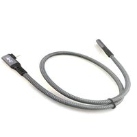 Nouveau produit avec tresse manches type C Mâle à C Femelle USB4.0 Câble 100W 40Gbps Compatible avec USB3.0 câble