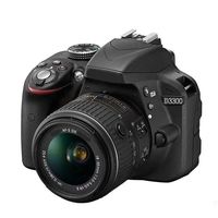 Appareil photo reflex numérique d'occasion D3300 avec objectif zoom 18-55 mm, capteur CMOS 24,2 MP, vidéo Full HD – Appareil photo numérique d'entrée de gamme