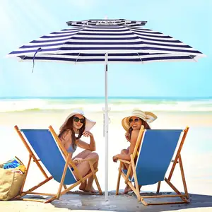 하이 퀄리티 광고 사용자 정의 디자인 야외 파티오 비치 우산 로고 인쇄 태양 파라솔 해변 홍보 우산