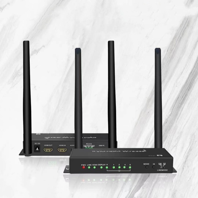 Wireless KVM 4K HDMI Extender 100 Meter Video Transmitter and Reviever Support RS232 IR USB Extender