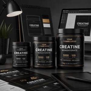 Créatine monohydrate pour adultes, prix avantageux, sport, musculation, booster d'énergie et d'endurance, poudre pré-entraînement, flacon de 500g - Product Image 5