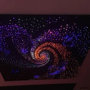 acoustic ceiling bedroom star ceiling panel with RF remote controller fiber optic panel star ceiling for shooting star