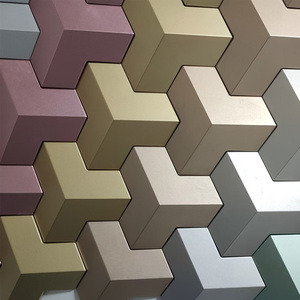 Ladrillo <span class=keywords><strong>de</strong></span> <span class=keywords><strong>Cemento</strong></span> Artístico 3D, Moderno, Ligero, Hueco, para Pared Exterior, Geométrico, Material <span class=keywords><strong>de</strong></span> Yeso Hecho a Mano - Product Image 4