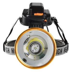 Super Bright Headlamp Rechargeable LED Spotlight with Battery Powered Headlight for Garden Outdoor Camping Fishing