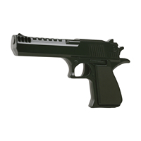 Mainan Kunyah Anjing Bentuk Pistol Desert Eagle Besar X-Bone Tiktok, Bahan Nylon Kuat Food Grade, Rasa Asli untuk Pengunyah Agresif