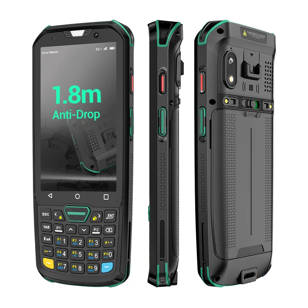 Pemindai Kode Batang Android 11 PDA IP68, 4G Rugged Mobile Computer PDA 1D & 2D Newland untuk Pengiriman Gudang Persediaan Eceran