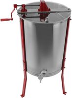 Machine de traitement du miel, centrifugeuse à miel, 4 cadres, extracteur de miel manuel en acier inoxydable pour l'équipement d'apiculture