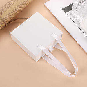 Cajón de papel rígido de alta calidad de fábrica, caja de embalaje de joyería con asa - Product Image 5