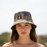 Sombrero de Playa para Adultos, de Secado Rápido, con Diseño de Camuflaje a Rayas, Transpirable, de Algodón, con Diseño Digital, Elegante, para Verano