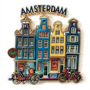 Imán de nevera <span class=keywords><strong>Amsterdam</strong></span> Personalización Imanes de nevera de <span class=keywords><strong>turismo</strong></span> para decoración Imán de nevera Koelkast - Product Image 3