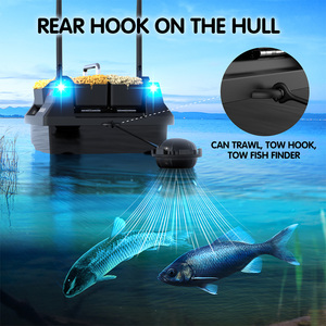 <span class=keywords><strong>Bateau</strong></span> d'appâtage V802 à double antenne pour la pêche en lac, le <span class=keywords><strong>meilleur</strong></span> <span class=keywords><strong>bateau</strong></span> de pêche avec sac, contrôle sans fil, 4 compartiments à appâts, libération des hameçons - Product Image 5