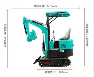 Hot selling cheap mini excavator epa engine for farm garden home use high power strong bucket cylinder