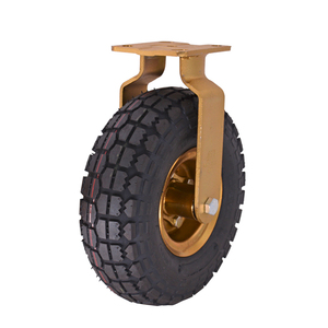 Rueda Giratoria Plana de 8 Pulgadas, Resistente a Pinchazos, Capacidad de Carga de 200 kg, Ruedas Industriales de Goma Negra de Alta Resistencia - Product Image 2