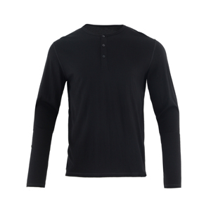 Chemise Henley à manches longues en <span class=keywords><strong>laine</strong></span> mérinos pour homme, décontractée <span class=keywords><strong>et</strong></span> tendance, vente chaude - Product Image 1