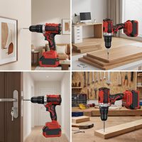 Perceuse sans fil 21V, qualité industrielle, couple réglable, double vitesse, batterie lithium