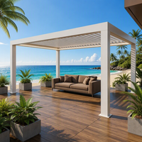 Pergola Bioclimatique Moderne en Aluminium à Lames Orientables et Gazebo de Jardin 2025 – Grande Vente, Tailles Personnalisables