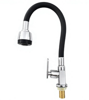 Robinet de cuisine à eau froide avec pulvérisation rotative à 360 degrés et fonction de rinçage double mode, prix d'usine de robinet en gros