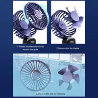 Ventilateur portable pliable électrique personnel à batterie USB de poche pliable et rechargeable petit ventilateur mini