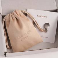 Sacs de voyage en cuir à bijoux LOGO personnalisé Pochette à anneaux portable avec cordon de serrage Sac cadeau en velours pelucheux Emballage pour collier et bracelet