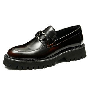 New British Casual Luxury Handcrafted Men's Oxford Leather <b>Waterproof</b> Evergreen Closed <b>Slip</b>-<b>On</b> Formal <b>Shoes</b> Wedding Office - Product Image 1