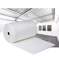 Filter Plafon Kustom 600g F5 EU5 Lem Perekat Serat Polipropilena Anti Debu Tinggi Rintangan Rendah untuk Perbaikan Booth Semprot Otomotif