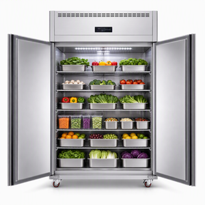 Réfrigérateur-congélateur vertical commercial à 4 portes pour restaurant, cuisine professionnelle, vente en gros - Product Image 4