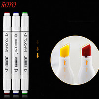 Offre Spéciale Touchfive T5- 36 couleurs Marqueurs Stylos Marqueur Permanent Marqueur à Base D'alcool Ensemble
