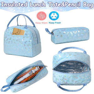 Di alta qualità carino <span class=keywords><strong>unicorno</strong></span> cartone animato stampa zaino scuola nuovo studente Bookbag con astuccio e <span class=keywords><strong>borsa</strong></span> per il pranzo per le ragazze - Product Image 4