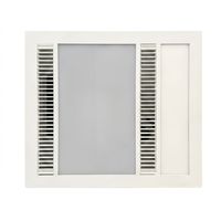 Mini Chauffe-Salle de Bain Halogène Infrarouge 0911mini 1000W Instantané avec Lumière LED 12W et Ventilation 3-en-1 pour Petites Salles de Bain