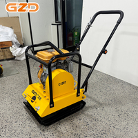 Compacteur à plaque vibrant GZD 6,5 CV, force vibrante de 20 kN, moteur à essence pour la compactation des sols routiers et de l'asphalte