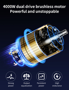 Vente en gros de nouvelles innovations, scooter électrique tout-terrain à double moteur de 8000 W, performances <span class=keywords><strong>super</strong></span> puissantes, phares LED, sport, 70 km - Product Image 4