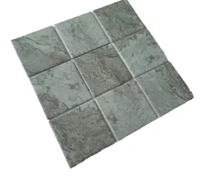 Green Tile Floor Inkjet Process 300x300 22 Pieces Ceramic Mosaic Non-slip Swimming Pool Floor Tiles