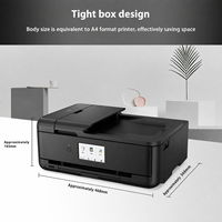 Imprimante jet d'encre multifonction A4 sans fil WiFi USB avec impression recto verso automatique, numérisation et copie couleur pour entreprises et usage domestique