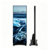 Écran LED pliable intérieur HD GOB P2.5, panneau publicitaire numérique portable, mur vidéo pour magasin commercial