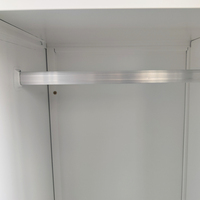 Armoire en acier avec tiroirs, placard de rangement en métal avec tringle de suspension pour chambre à coucher et maison