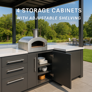 Thép không gỉ ngoài trời tủ bếp Thời Tiết Hiện Đại tủ bếp Shaker phong cách hoàn chỉnh ngoài trời tủ bếp - Product Image 5