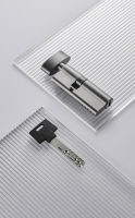 Cylindre de serrure à 5 clés en aluminium avec noyau en zinc