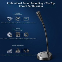 Microphone à condensateur SADA MK06 transfrontalier, connecté par USB, externe pour PC, omnidirectionnel, filaire, avec réduction du bruit pour les cours en ligne