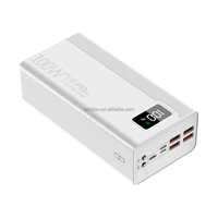Paket Baterai Eksternal 50000mAh 20W Pengisian Cepat Power Bank dengan Layar Digital LED untuk Perjalanan