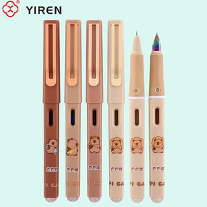 YIREN pulpen beruang kartun menggemaskan, pena air mancur skema ujung pelangi bisa dihapus untuk siswa - Product Image 1