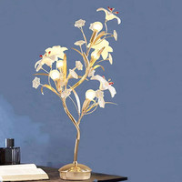 Nordic Lily Table Light pour Salon Chambre Hôtel Villa Fête De Mariage Éclairage À La Maison Décor Creative Lampe De Bureau